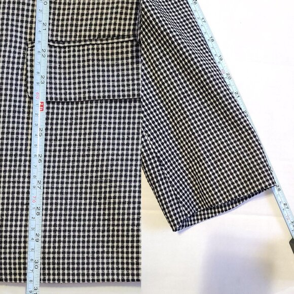 Marc Jacobs Silk Wool Check Blazer Men Sz XL White Black - Picture 7 of 8